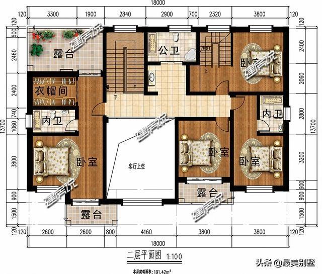 歐式三層別墅設(shè)計圖，自帶車庫和露臺，是農(nóng)村建房首選