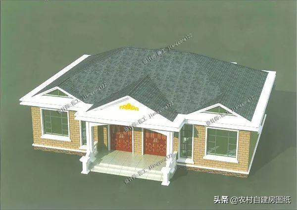 一層也可以建雙拼房設(shè)計圖，兩戶三十萬四間房，婆媳沒矛盾，獨立出入，確保小家庭的獨立和隱私，又有大家庭的熱鬧和親熱。