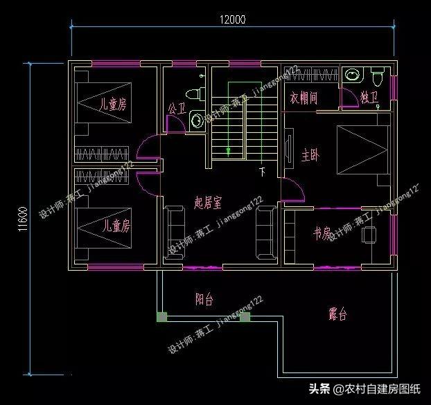 3款帶柴火灶的農村別墅設計圖，二款二層經濟實用型，一款三層時尚大氣型