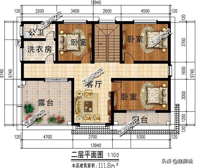 5套很贊的農(nóng)村別墅設(shè)計圖，最低18萬建，圖紙收藏準(zhǔn)沒錯