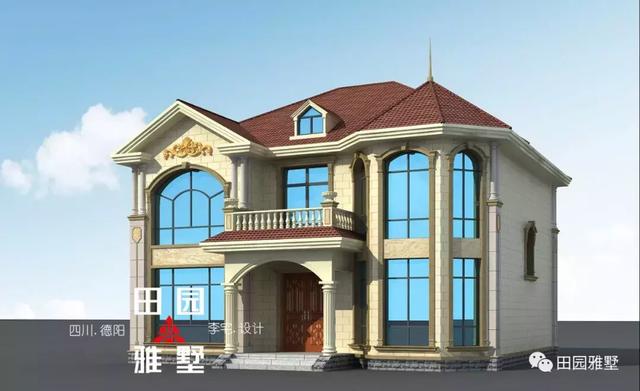簡(jiǎn)歐別墅設(shè)計(jì)圖，回鄉(xiāng)就建一棟，外觀時(shí)尚，布局合理