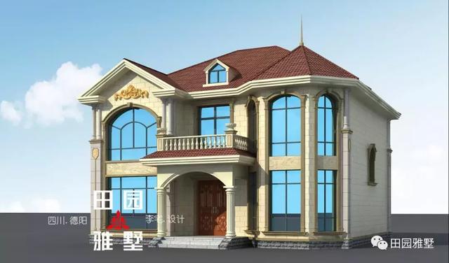 簡(jiǎn)歐別墅設(shè)計(jì)圖，回鄉(xiāng)就建一棟，外觀時(shí)尚，布局合理