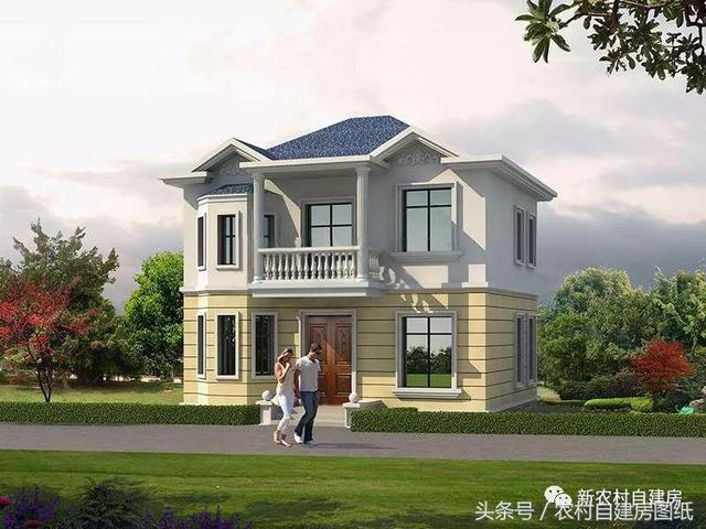 5款農(nóng)村自建房設(shè)計圖，小別墅很簡單，施工容易，造價便宜。