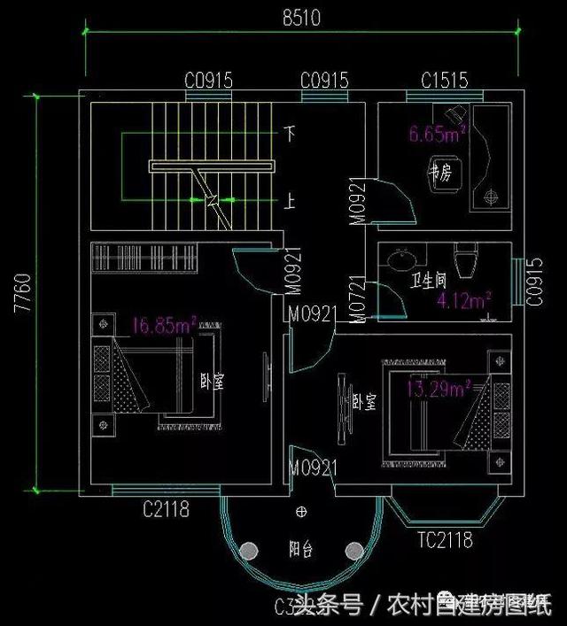5款農(nóng)村自建房設(shè)計圖，小別墅很簡單，施工容易，造價便宜。