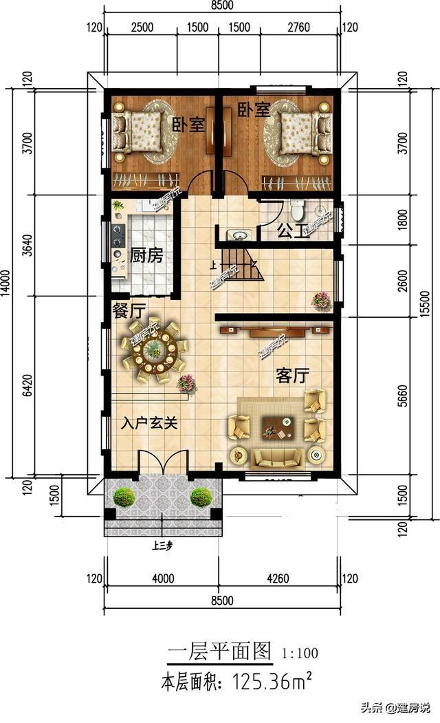3款二層別墅設(shè)計(jì)圖，肯定是有一款是適合你的，快把圖紙收藏好了不后悔