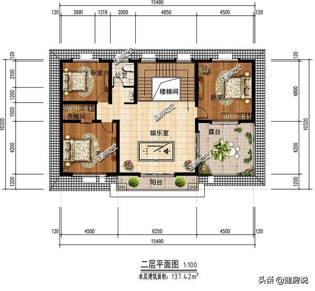 3款二層別墅設(shè)計(jì)圖，肯定是有一款是適合你的，快把圖紙收藏好了不后悔