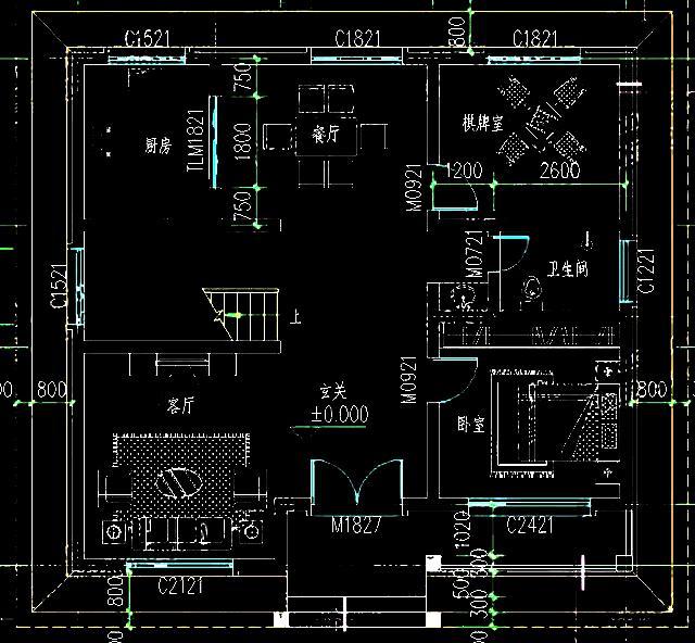 5棟農(nóng)村簡約二層自建別墅設(shè)計(jì)圖，溫馨舒適，未來適合養(yǎng)老