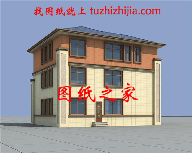 160平方米三層帶大露臺的復(fù)式別墅設(shè)計圖紙