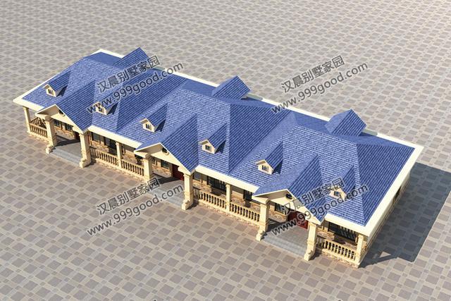 34.2X12米一層聯(lián)排別墅設(shè)計圖，這棟別墅的獨棟戶型，聯(lián)排更顯大氣，獨棟更經(jīng)濟