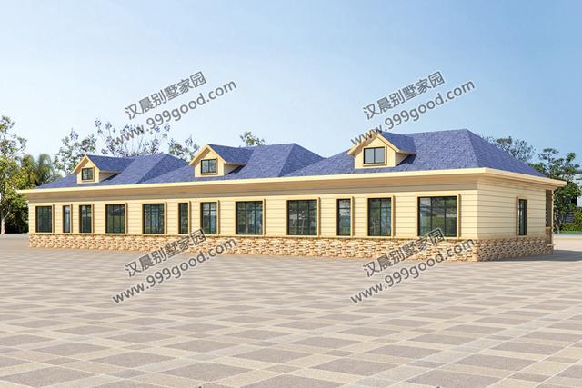 34.2X12米一層聯(lián)排別墅設(shè)計圖，這棟別墅的獨棟戶型，聯(lián)排更顯大氣，獨棟更經(jīng)濟