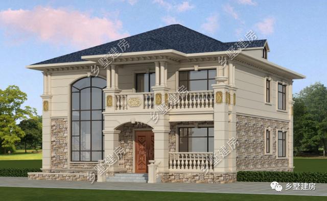 兩層簡(jiǎn)歐風(fēng)別墅設(shè)計(jì)圖，地下室+挑空客廳，不僅僅只是實(shí)用，美觀度也很高。農(nóng)村自建房中的完美選擇