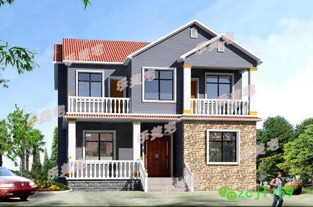 5棟農(nóng)村簡約二層自建別墅設(shè)計(jì)圖，帶給你溫馨的家園，未來的農(nóng)村適合養(yǎng)老。