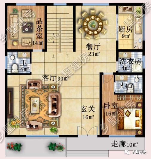 兩層簡歐風別墅設計圖，不僅僅只是實用，美觀度也很高