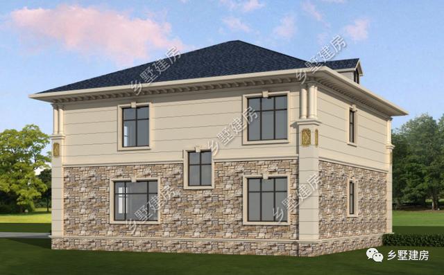 兩層簡歐風別墅設計圖，不僅僅只是實用，美觀度也很高