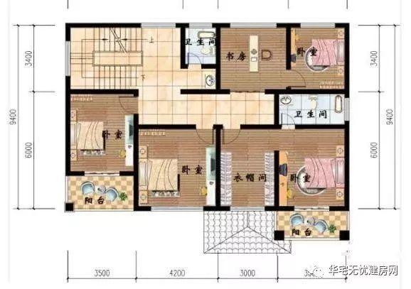 兩款進(jìn)深9米的鄉(xiāng)村自建房設(shè)計(jì)圖，戶型簡(jiǎn)單實(shí)用，既不浪費(fèi)空間，又非常耐看。