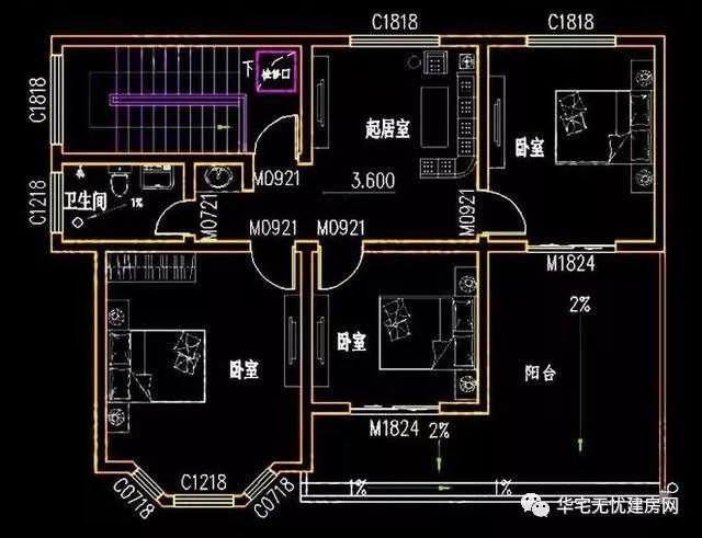 分享兩款占地面積不超過(guò)100平米的自建房，二層三層的都有，能滿(mǎn)足不同家庭的需要