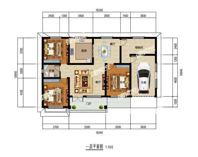5款漂亮的一層別墅設(shè)計圖，18萬起建一棟，圖紙收藏好