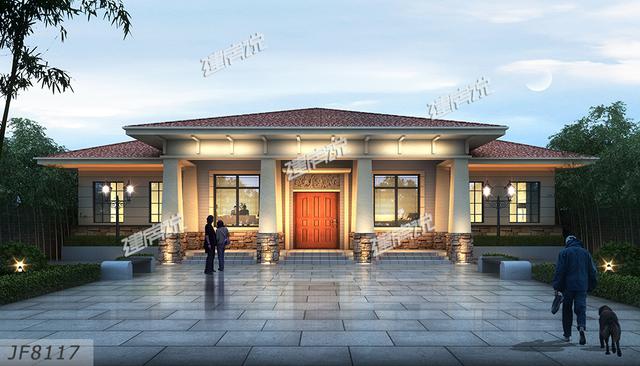 5款漂亮的一層別墅設(shè)計圖，18萬起建一棟，圖紙收藏好