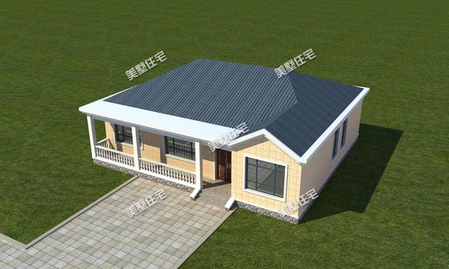 女兒花20萬建這棟一層別墅設(shè)計(jì)圖，從此以后村里人都羨慕不已！