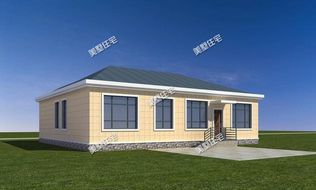 女兒花20萬建這棟一層別墅設(shè)計(jì)圖，從此以后村里人都羨慕不已！