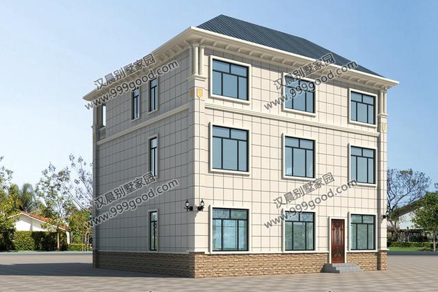 14.1X15.9米三層別墅設(shè)計(jì)圖，回老家蓋一棟房子，過(guò)向往的生活