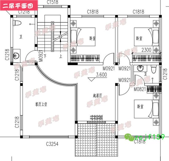 120平米簡約三層農(nóng)村三層自建別墅設(shè)計圖，羅馬柱裝飾，外觀精美，布局實用。