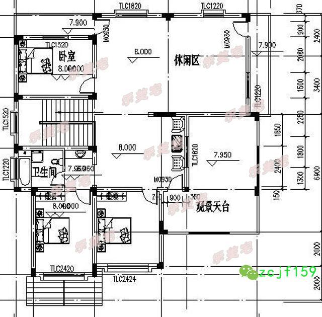 14x17米帶復(fù)式挑空客廳農(nóng)村三層別墅設(shè)計圖，空間設(shè)計合理，帶多個休閑娛樂室，可帶多個親朋好友一起娛樂，一起享受休閑的假