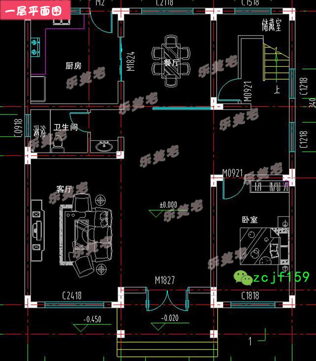 造價(jià)30w左右?guī)杜_(tái)農(nóng)村簡(jiǎn)約三層自建別墅設(shè)圖，外觀簡(jiǎn)潔大方，平面布局緊湊。