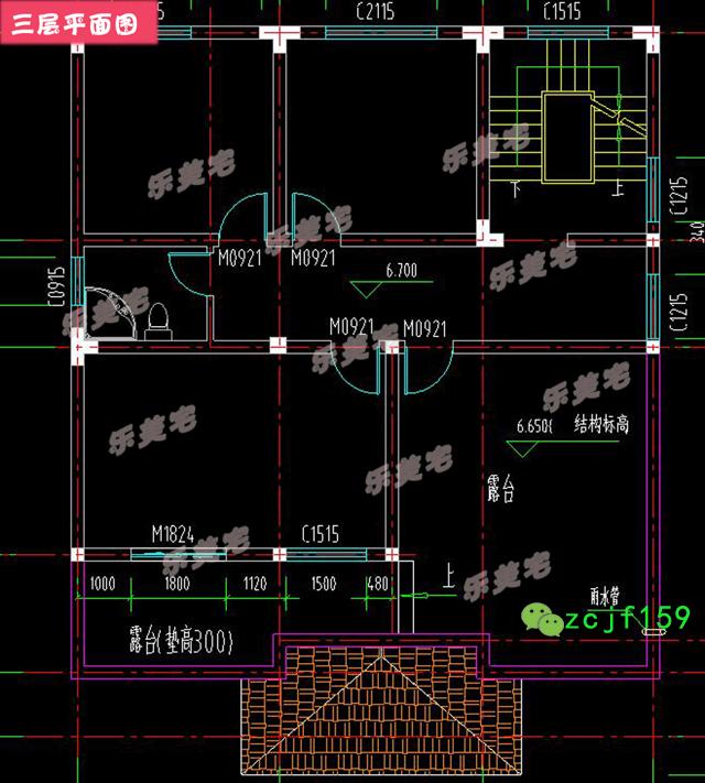 造價(jià)30w左右?guī)杜_(tái)農(nóng)村簡(jiǎn)約三層自建別墅設(shè)圖，外觀簡(jiǎn)潔大方，平面布局緊湊。