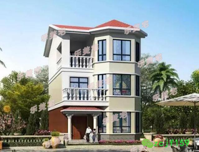 70到100平米農(nóng)村三層小戶型別墅設(shè)計(jì)圖，空間雖小，五臟照樣俱全。