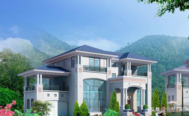 農(nóng)村三層復(fù)式自建房屋設(shè)計(jì)圖，主體造價(jià)在30萬(wàn)左右。