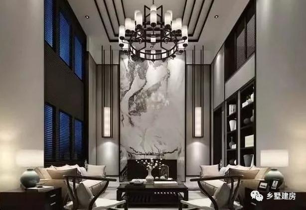 帶挑空客廳+電梯三層別墅設(shè)計(jì)圖，豪到人人都說(shuō)好！充分的顯示主人的身份地位等。