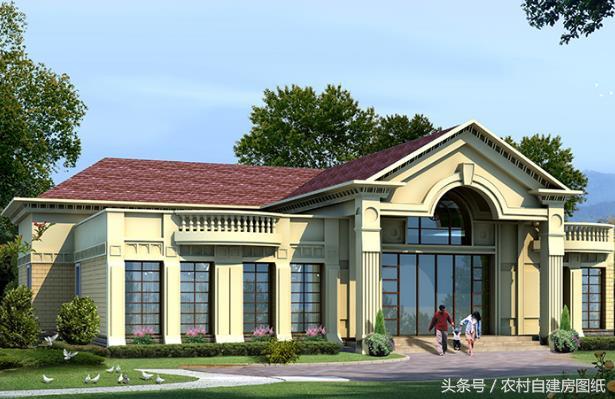3款一層農(nóng)村別墅設(shè)計(jì)圖，不管哪一款都秒殺農(nóng)村的那些樓房。再配上庭院綠化，城里給套房子絕對(duì)不換。