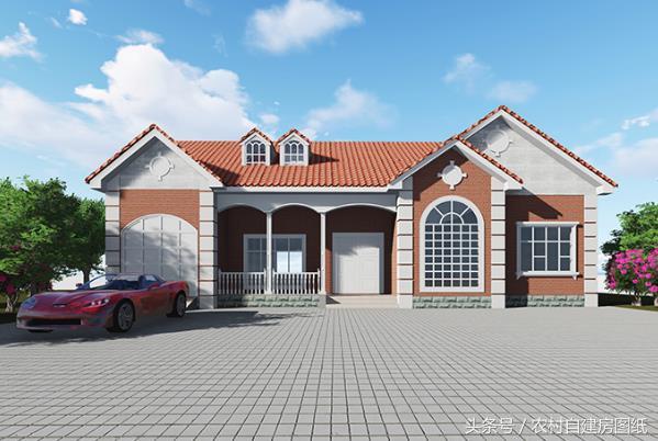 3款一層農(nóng)村別墅設(shè)計(jì)圖，不管哪一款都秒殺農(nóng)村的那些樓房。再配上庭院綠化，城里給套房子絕對(duì)不換。