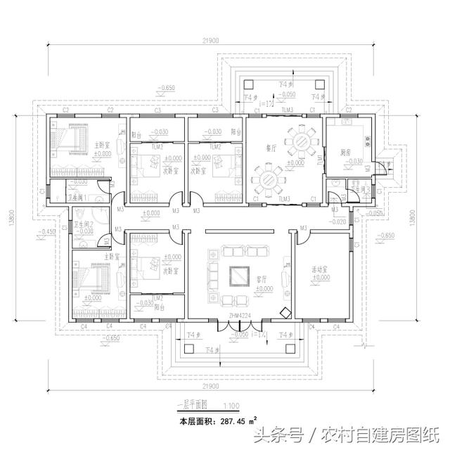 3款一層農(nóng)村別墅設(shè)計(jì)圖，不管哪一款都秒殺農(nóng)村的那些樓房。再配上庭院綠化，城里給套房子絕對(duì)不換。