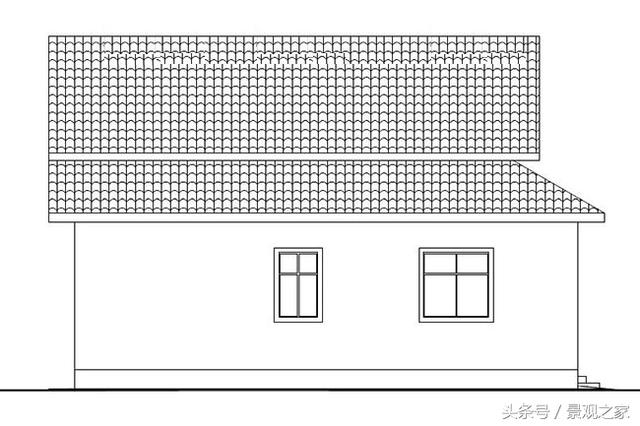 農(nóng)村時(shí)尚一層半房屋設(shè)計(jì)圖，帶車庫(kù)，外觀艷麗，富有現(xiàn)代氣息