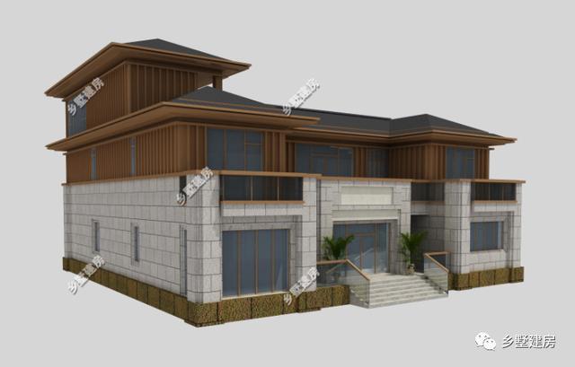 介紹一款非常豪華的農村自建別墅設計圖，領略下自建別墅的豪氣
