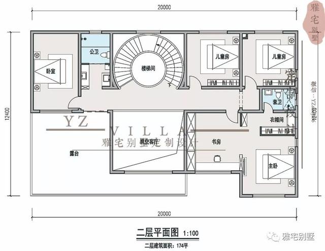河北兩層新中式合院別墅設(shè)計(jì)圖，24x35米，前庭后院，小橋流水
