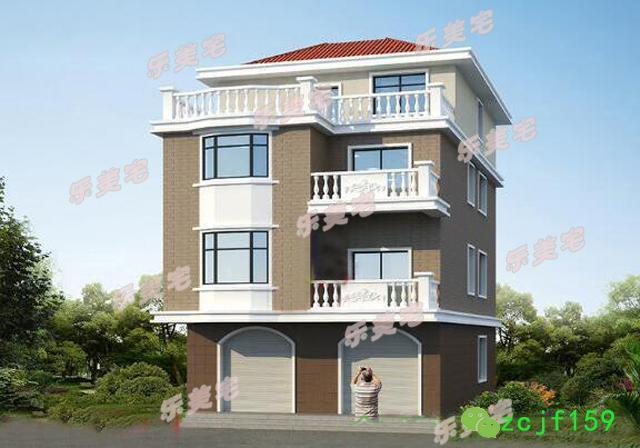 8x11米四層農(nóng)村自建別墅設(shè)計(jì)圖，框架結(jié)構(gòu) 主體造價(jià)：40-45萬(wàn)