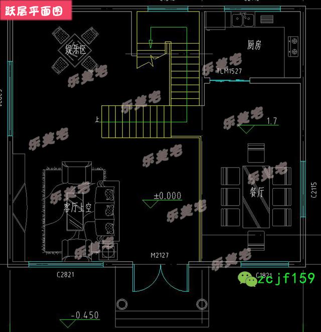 造價(jià)40萬(wàn)左右?guī)кS層四層別墅設(shè)計(jì)圖，占地115平方米左右