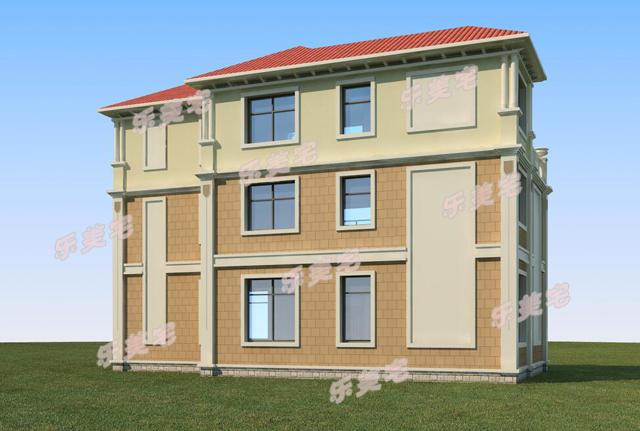 造價(jià)40萬(wàn)左右?guī)кS層四層別墅設(shè)計(jì)圖，占地115平方米左右