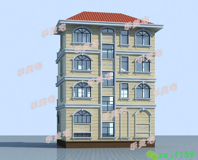 造價(jià)40萬(wàn)左右?guī)кS層四層別墅設(shè)計(jì)圖，占地115平方米左右