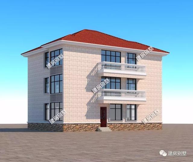 開間12米左右的三層自建房設(shè)計(jì)圖，戶型周正，能滿足基本生活需要