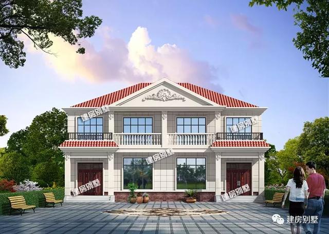 兩款造價30多萬的雙拼別墅設計圖，近七成的兄弟會這樣建