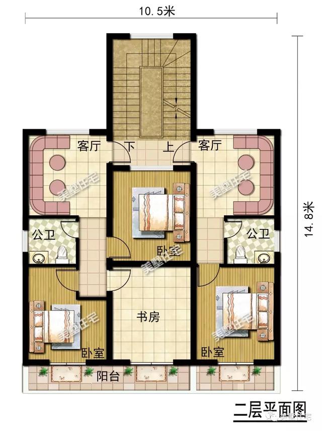 兄弟建房就選這款雙拼別墅設(shè)計圖，省時省工，還能節(jié)省成本