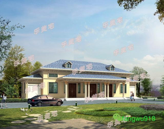 農(nóng)村一層雙拼別墅設(shè)計(jì)圖，室內(nèi)設(shè)計(jì)都非常合理，符合農(nóng)村的風(fēng)景布局