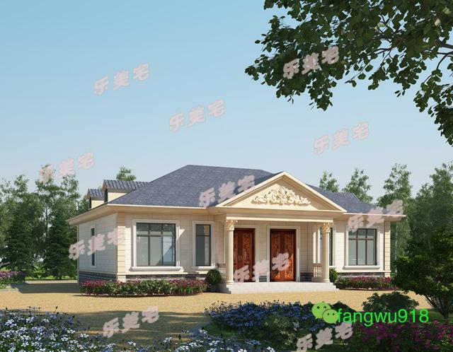 農(nóng)村一層雙拼別墅設(shè)計(jì)圖，室內(nèi)設(shè)計(jì)都非常合理，符合農(nóng)村的風(fēng)景布局