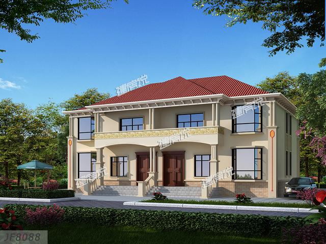 25萬建雙拼別墅設(shè)計(jì)圖，在村里賺足了面子，看過的朋友都說好