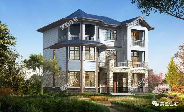 5款三層農(nóng)村別墅設(shè)計(jì)圖，任一款都是農(nóng)村豪宅