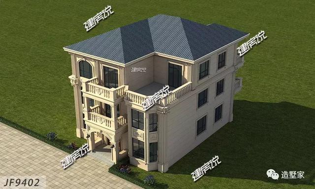 歐式自建三層別墅設(shè)計圖，不一般的人建不一般的別墅！